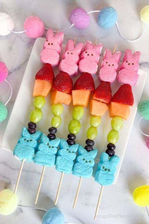 Peeps Fruit Kabobs