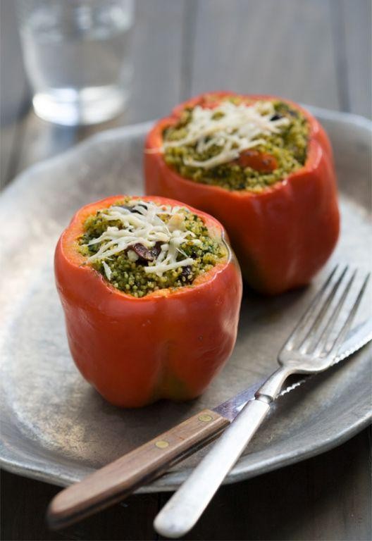 Pesto Stuffed Peppers