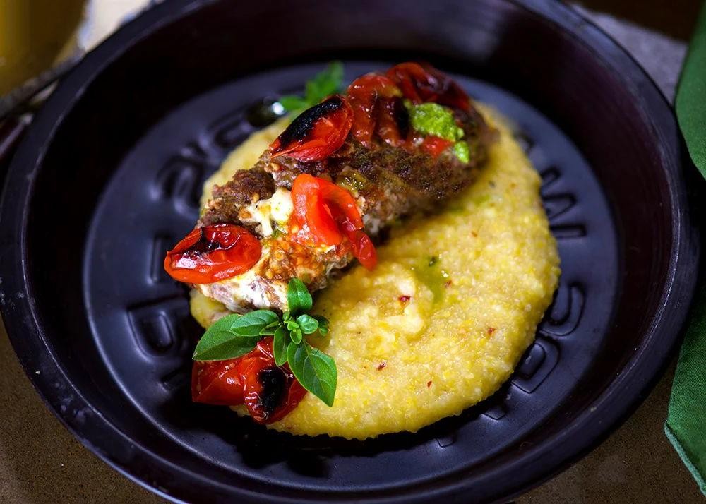 Pesto-Topped Meatloaf