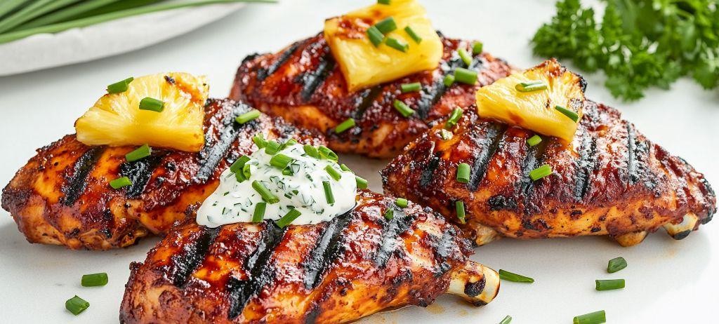 Pineapple Ginger Marinated BBQ Chicken