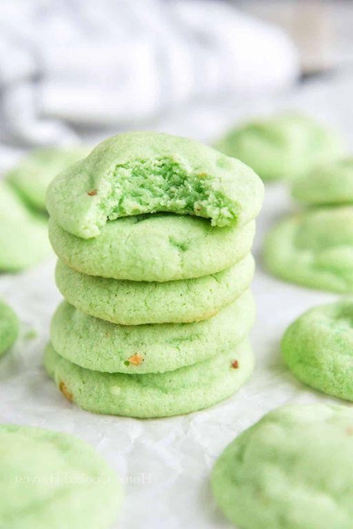 Pistachio Pudding Ball Cookies