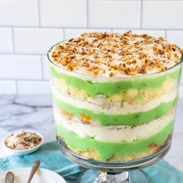 Pistachio Pudding Layered Trifle