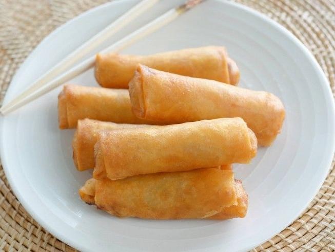 Pork and Shrimp Egg Rolls with Sweet and Sour Sauce