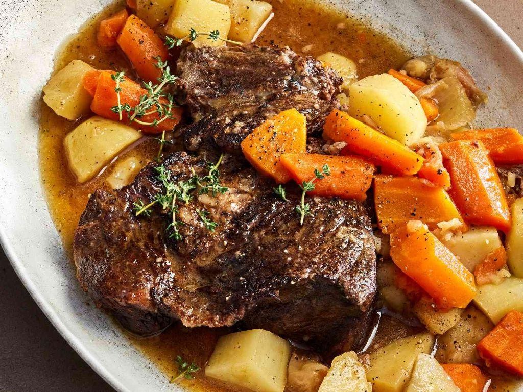 Pressure Cooker Chuck Roast with Garlic and Thyme