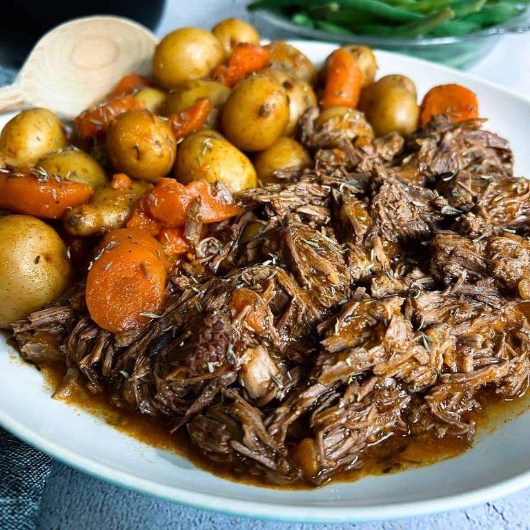 Pressure Cooker Chuck Roast with Rosemary and Red Potatoes