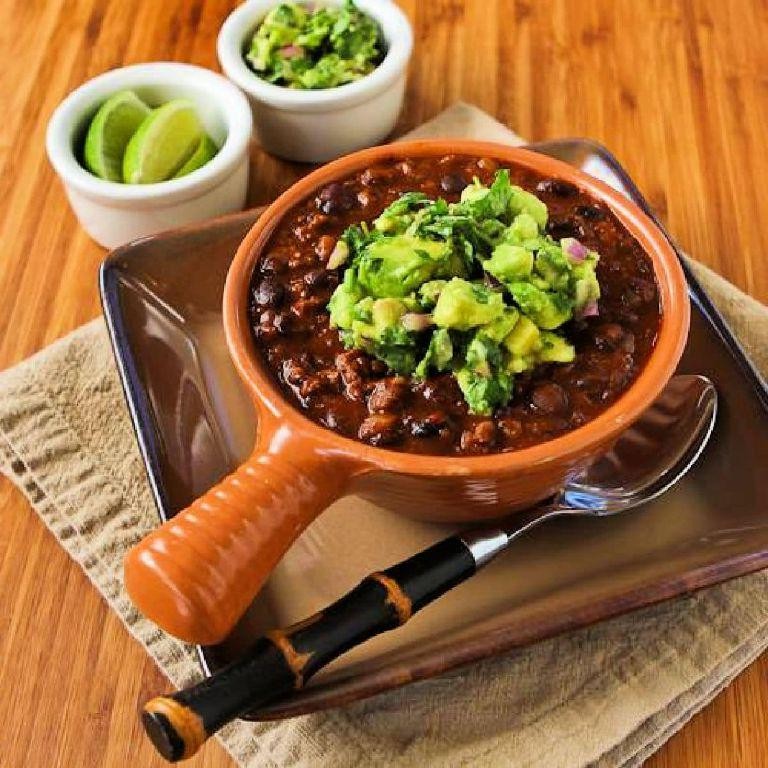 Quick Beef and Black Bean Chili