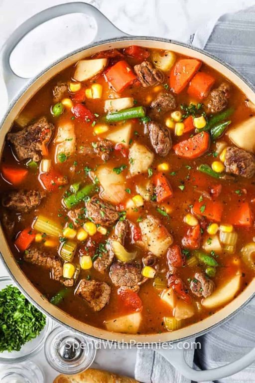 Quick Beef and Vegetable Soup