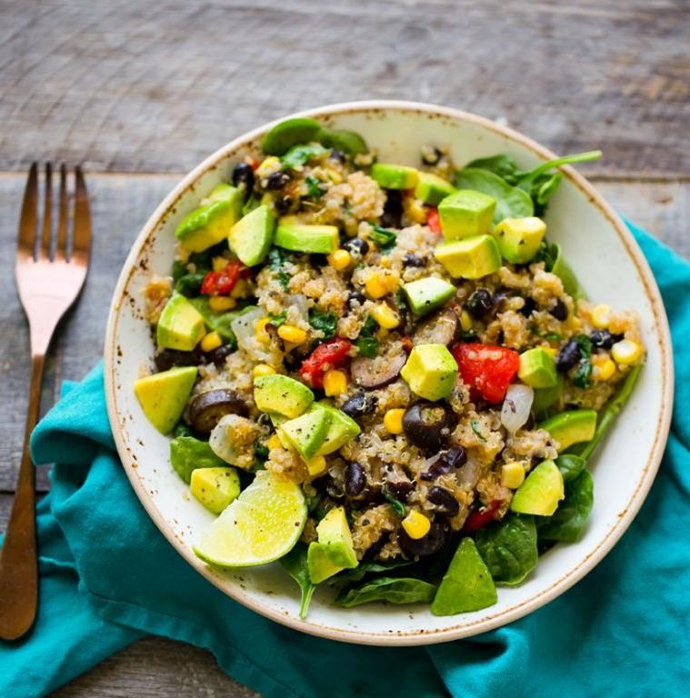 Quinoa and Black Bean Fiesta Bowl