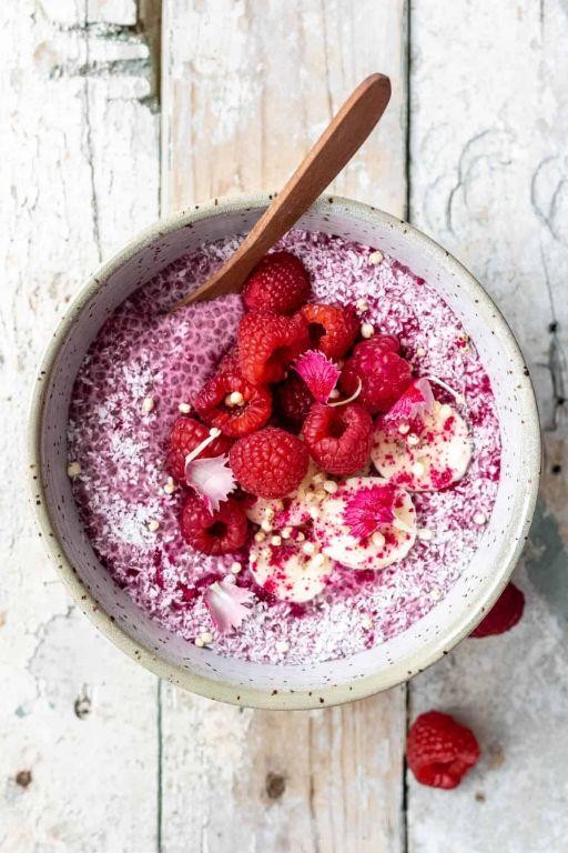 Raspberry Chia Seed Pudding