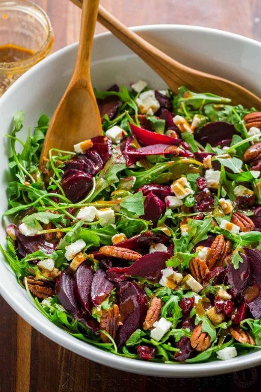 Roasted Beet and Arugula Salad