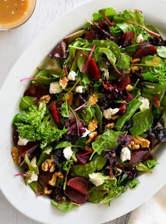 Roasted Beet and Goat Cheese Salad