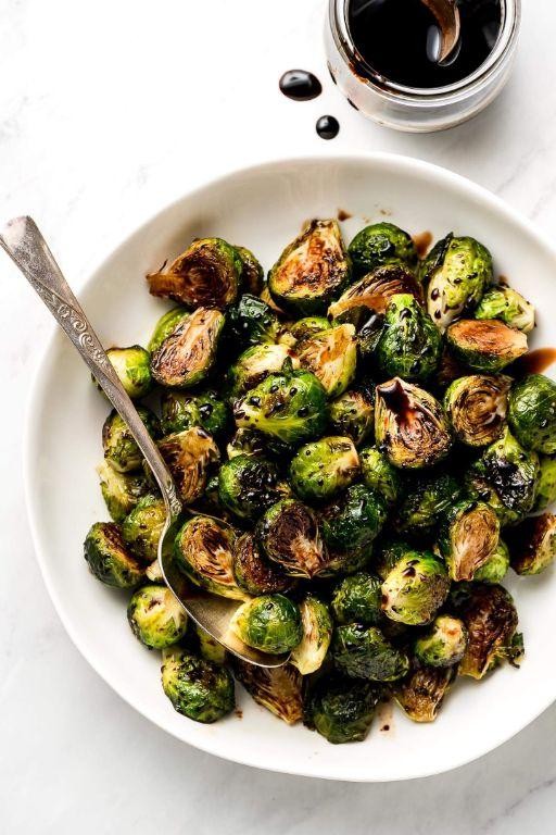 Roasted Brussels Sprouts with Balsamic Glaze