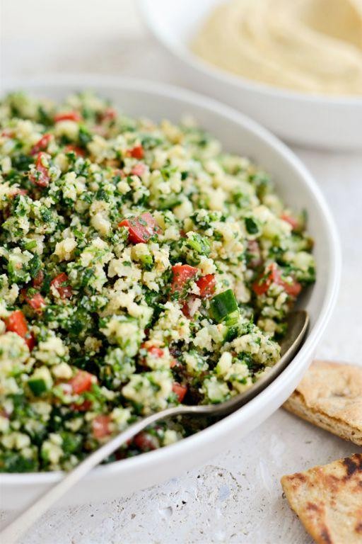 Roasted Cauliflower Tabbouleh