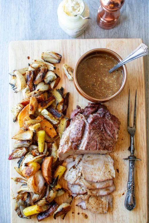 Roasted Hog Maw with Root Vegetables