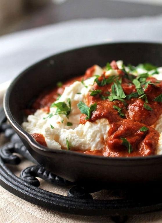 Roasted Red Pepper and Ricotta Celery