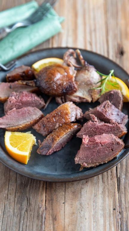 Roasted Wild Duck Breast with Garlic and Rosemary