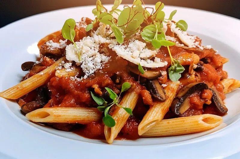 Rustic Penne with Hearty Marinara