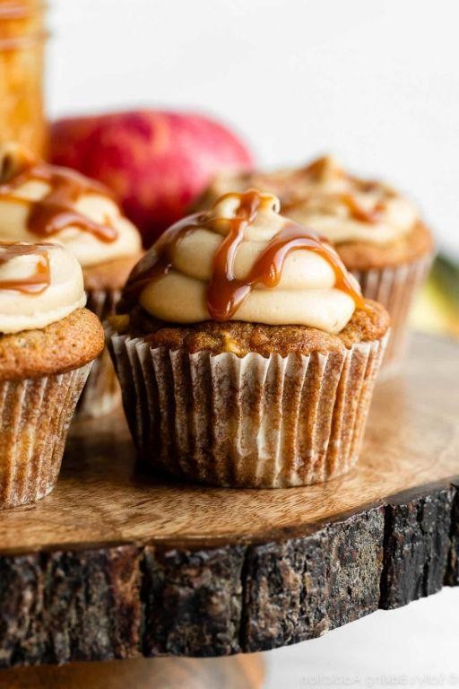 Salted Caramel Apple Cupcakes