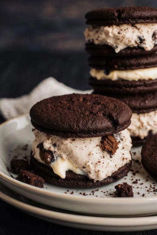 Salted Caramel Pretzel Ice Cream Sandwich