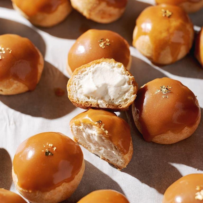 Salted Caramel Profiteroles