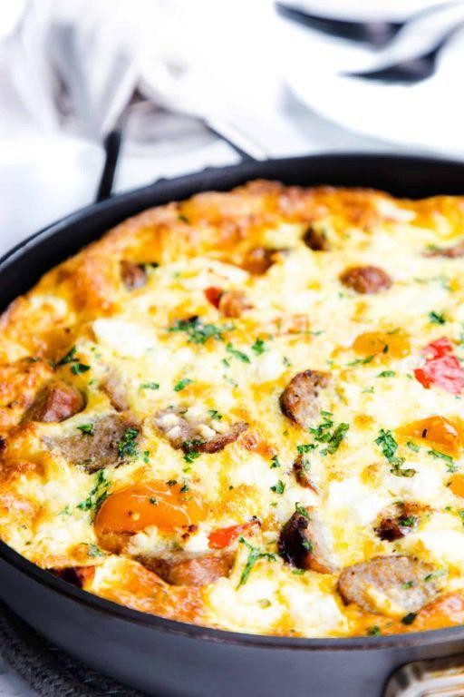 Sausage and Cheese Frittata