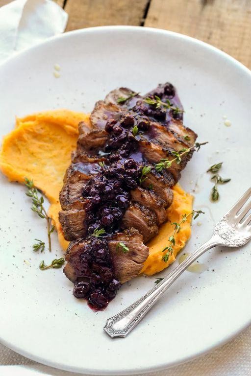 Sautéed Wild Duck Breast with Onion Compote