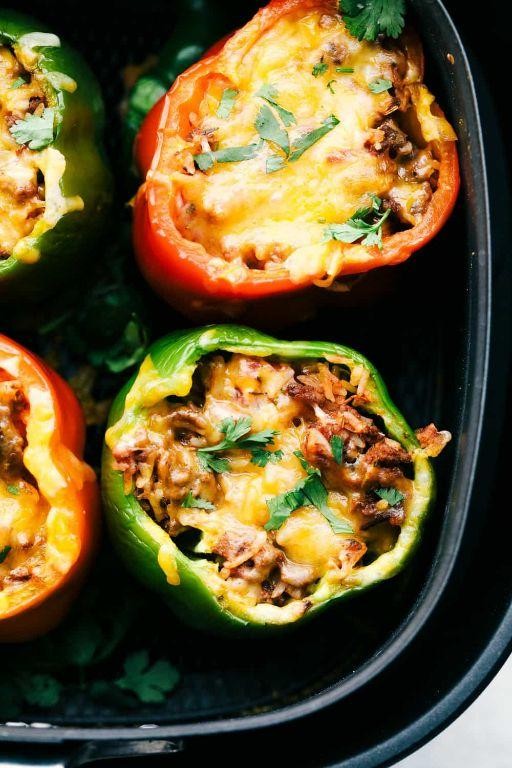 Savory Air Fryer Stuffed Bell Peppers