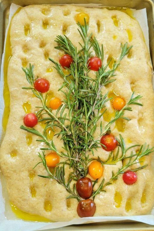 Savory Fresh Milled Flour Focaccia