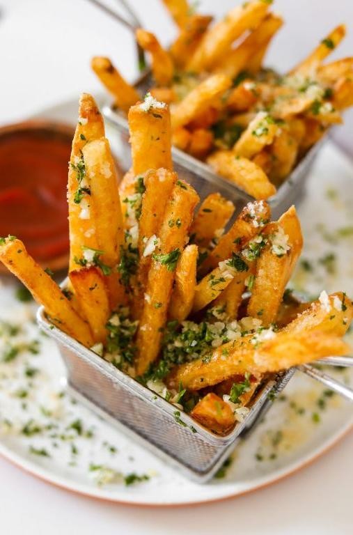 Savory Garlic Parmesan French Fries