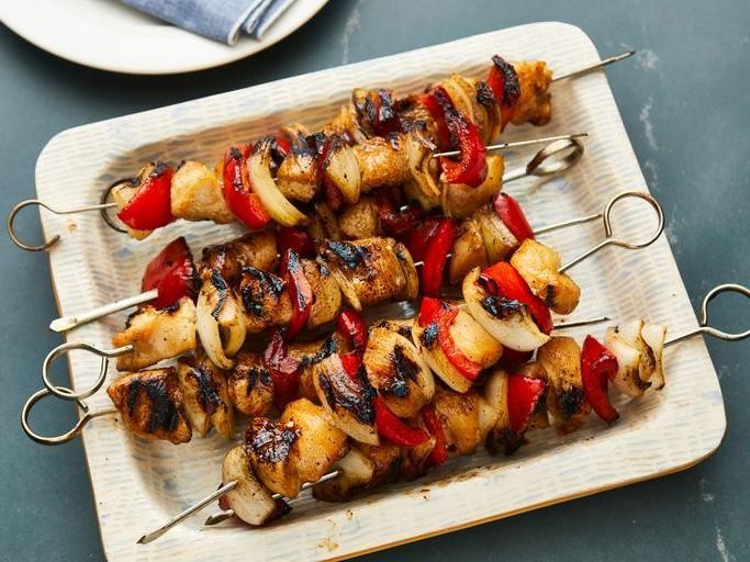 Savory Grilled Onion and Chicken Kebabs