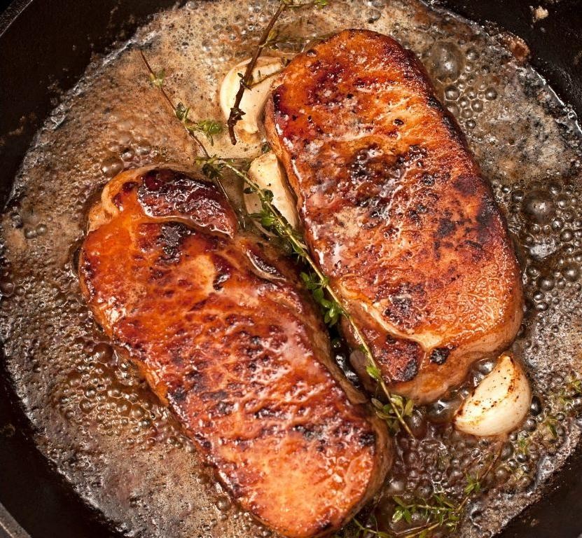 Savory Herb and Garlic Pork Steaks