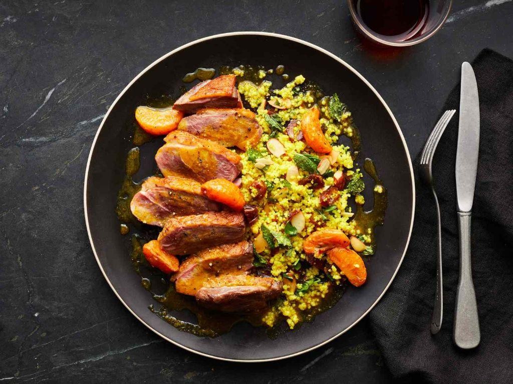 Savory Mandarin Segment Duck Breast