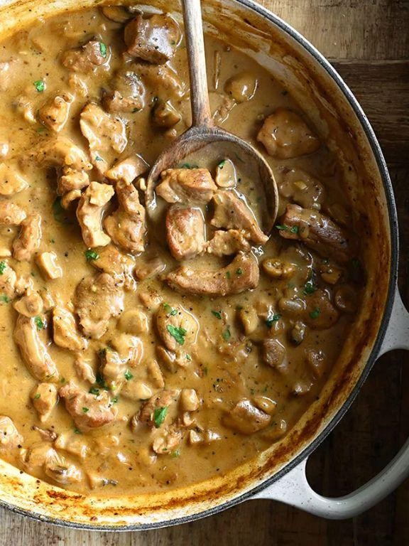 Savory Mushroom and Pork Stew