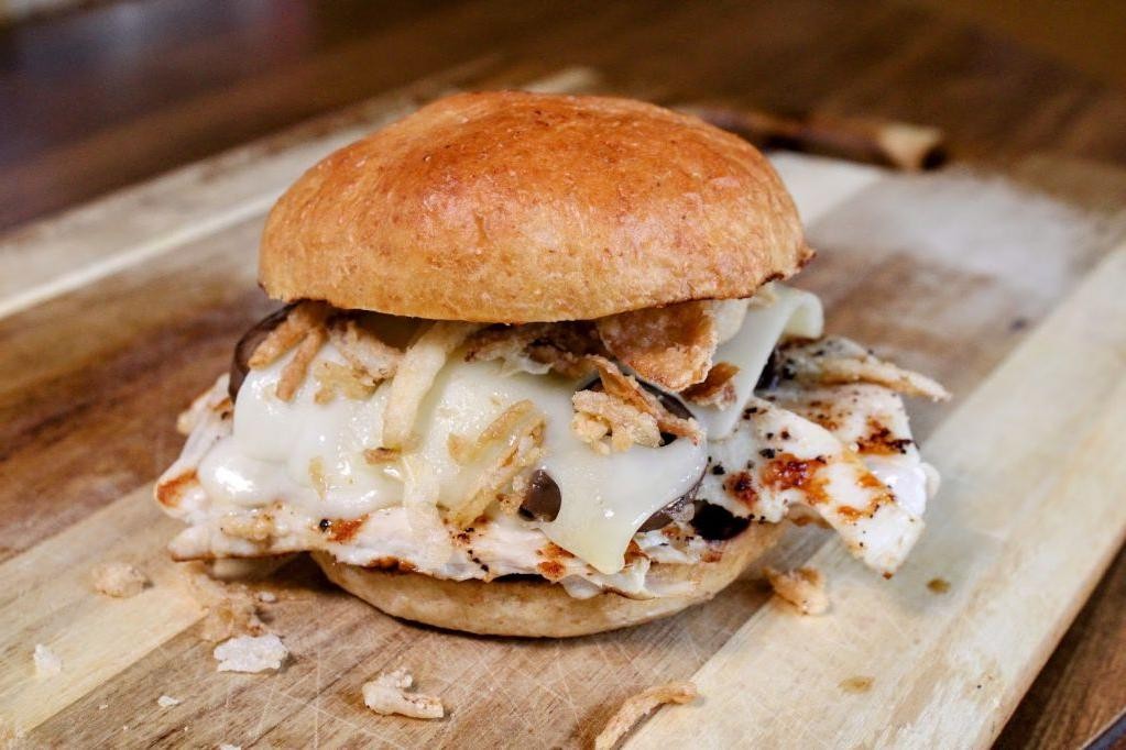 Savory Mushroom and Swiss Chicken Melts