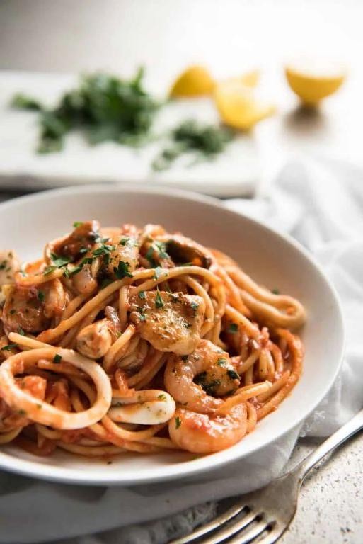 Seafood Marinara Linguine