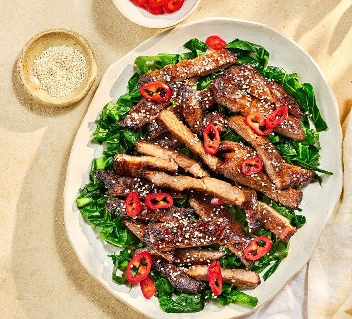 Sesame BBQ Pork Stir Fry