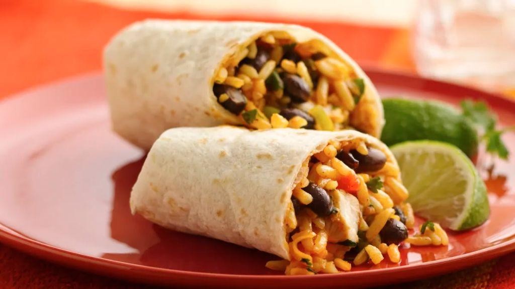 Shredded Chicken and Black Bean Burritos