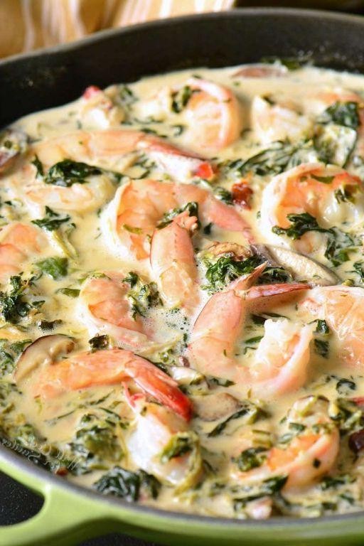 Shrimp and Spinach Florentine Casserole