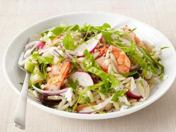 Shrimp and Spinach Orzo Salad