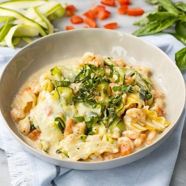 Shrimp and Zucchini Lasagna