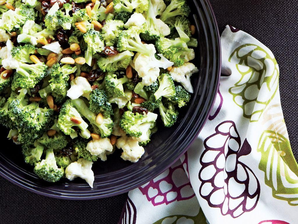 Sicilian Broccoli and Cauliflower Salad