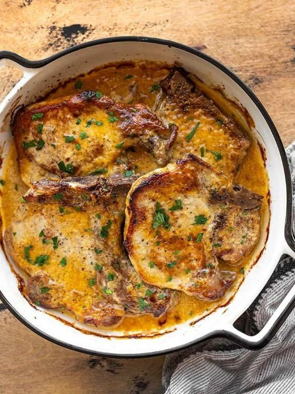 Simple Honey Mustard Baked Pork