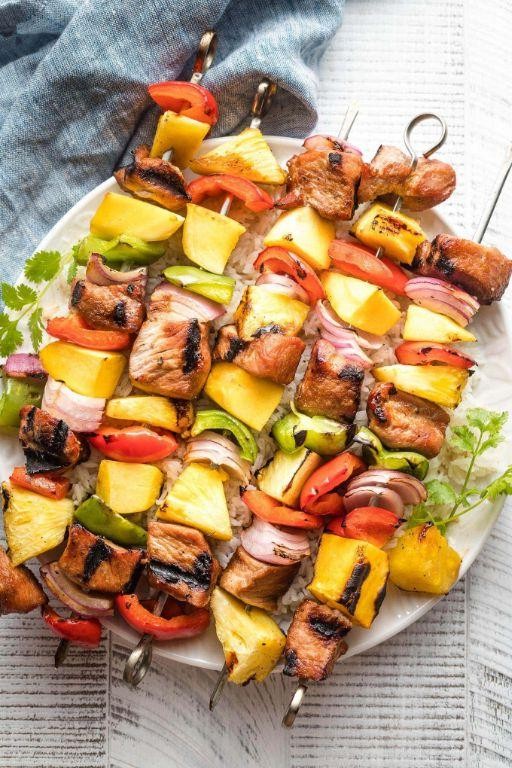 Simple Pork and Pineapple Skewers