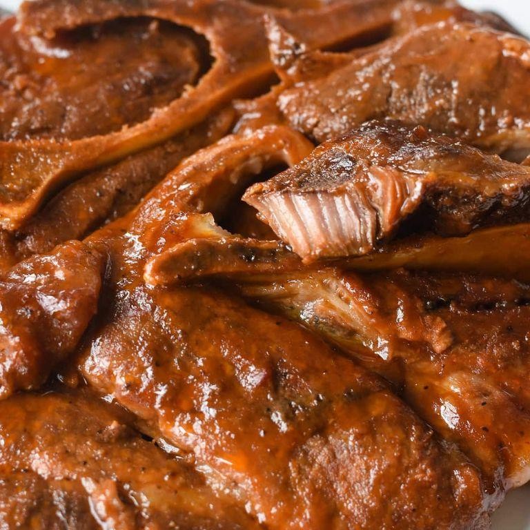 Slow Cooked Barbecue Pork Steaks