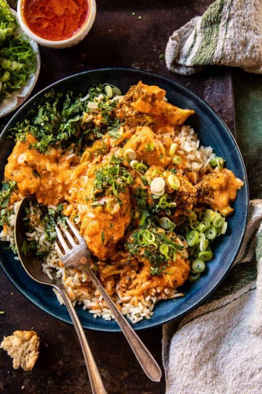 Slow Cooker Buffalo Chicken and Rice