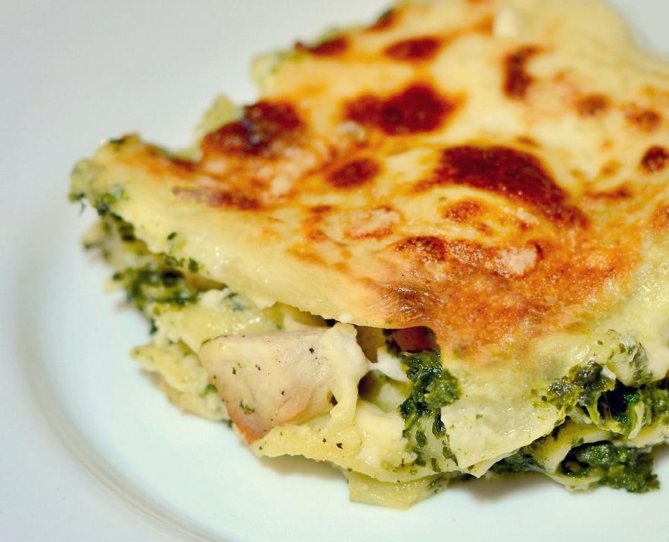 Slow Cooker Chicken and Spinach Lasagna