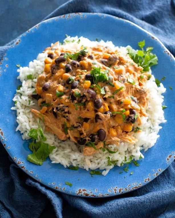 Slow Cooker Fiesta Chicken and Rice
