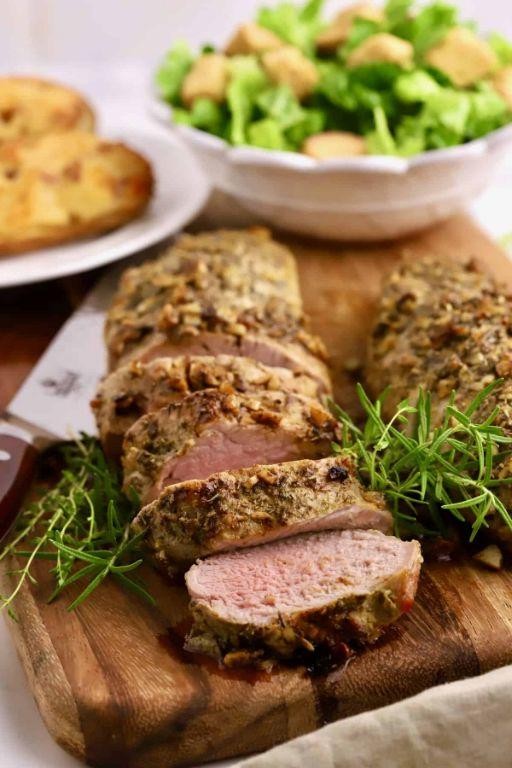 Slow Cooker Herb-Crusted Pork Tenderloin