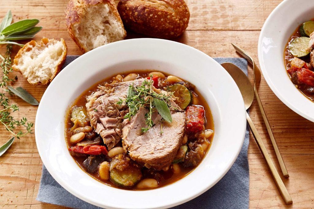 Slow Cooker Mediterranean Pork Roast