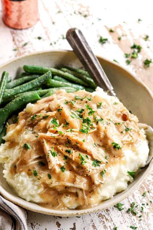 Slow Cooker Rosemary Chicken and Velvety Gravy